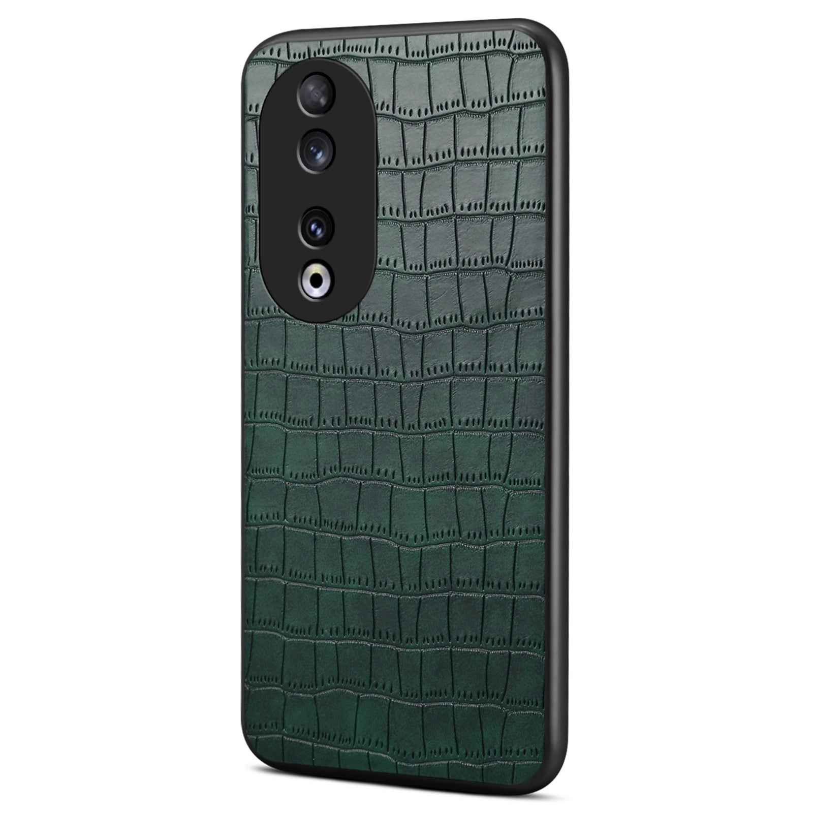 For Honor 90 Back Case Leather Coated PC+TPU Crocodile Texture Shock Absorbing Phone Shell For Honor 90 Back Case Leather Coated PC+TPU Crocodile Texture Shock Absorbing Phone Shell